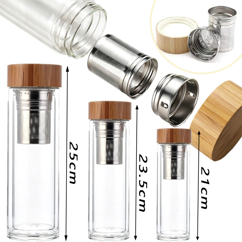 Bamboo Cutlery Travel - Taza de Té de Vidrio de