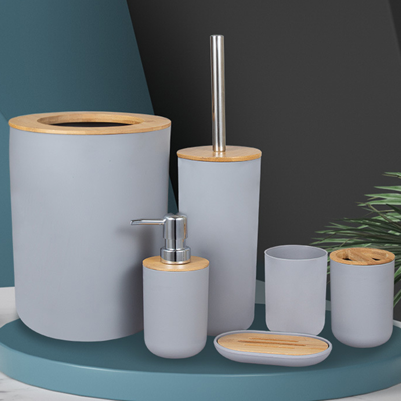 Dish Brush Bamboo - Juego de baño de bambú, soporte