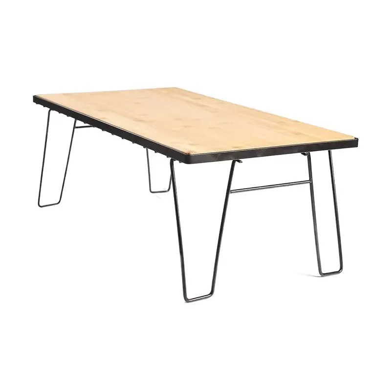 Bamboo Cutlery Travel - Mesa de camping plegable de bambú