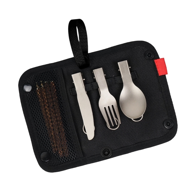 Bamboo Cutlery Travel - Juego cubiertos viaje 547F con cuchara,