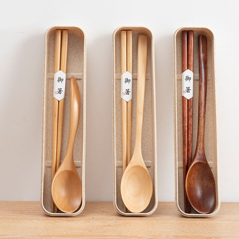 Juego de Cubiertos Portátiles  - Bamboo Cutlery Travel reseña y precio
