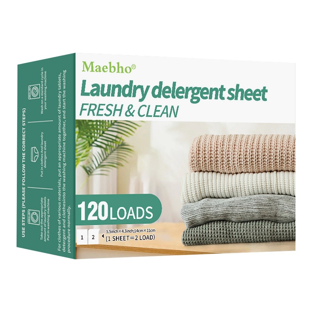 120 Hojas/Paquete ​ ​ ​ Fórmul - Laundry Strip Eco reseña y precio