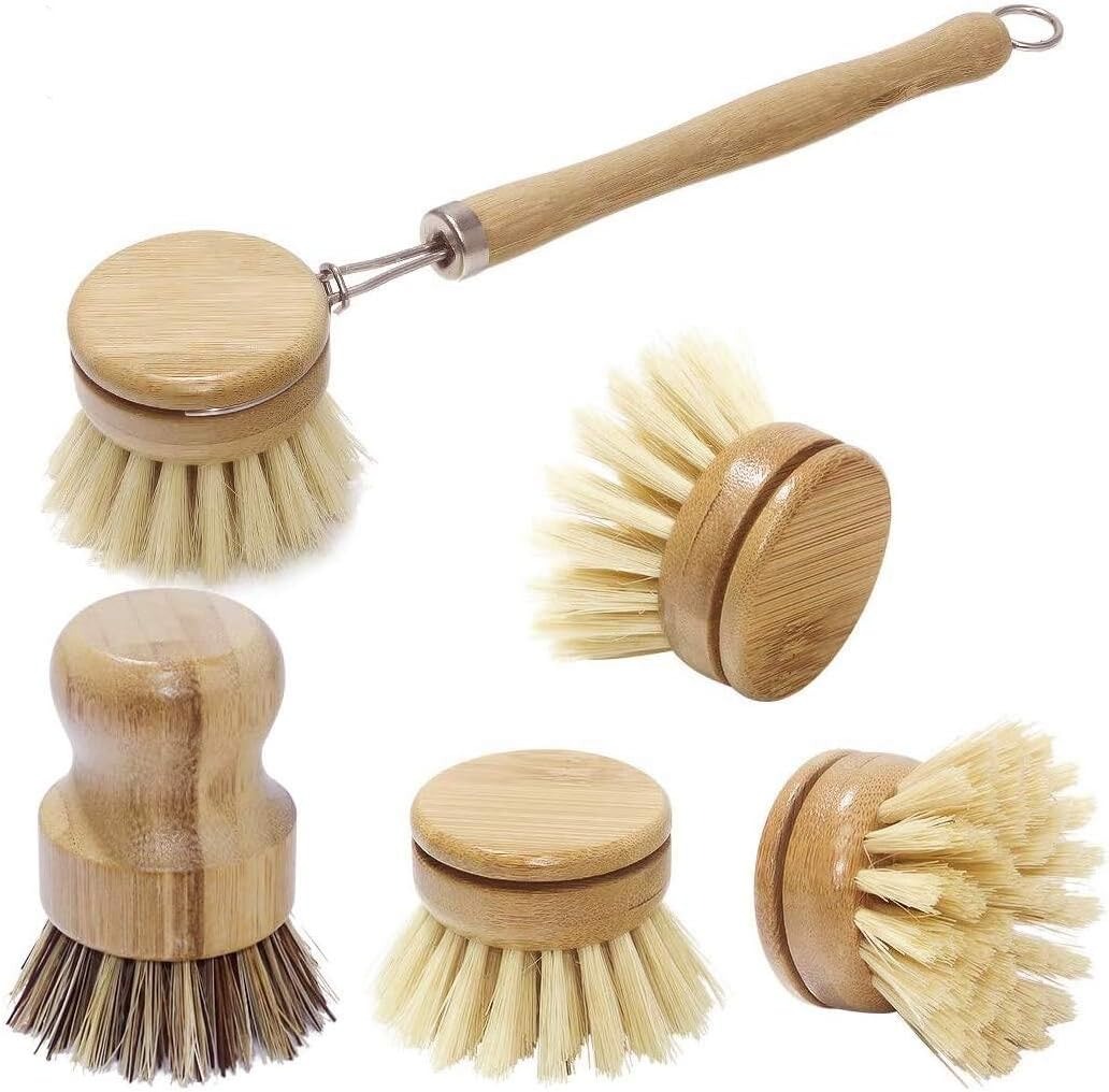 Cepillos de bambú para fregar  - Dish Brush Bamboo reseña y precio