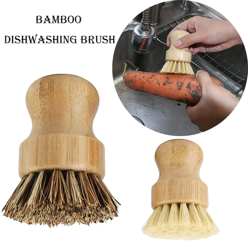 Cepillo para lavar platos de b - Dish Brush Bamboo reseña y precio