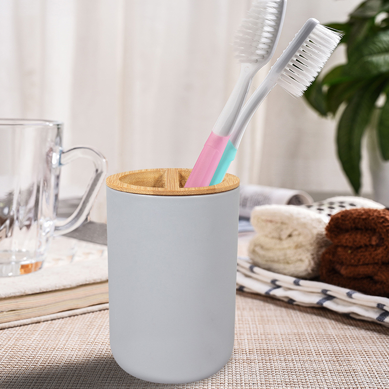 Juego de baño de bambú, soport - Dish Brush Bamboo reseña y precio