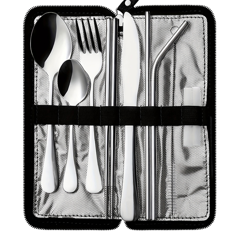 Nuevo juego de 10 piezas de ut - Bamboo Cutlery Travel reseña y precio