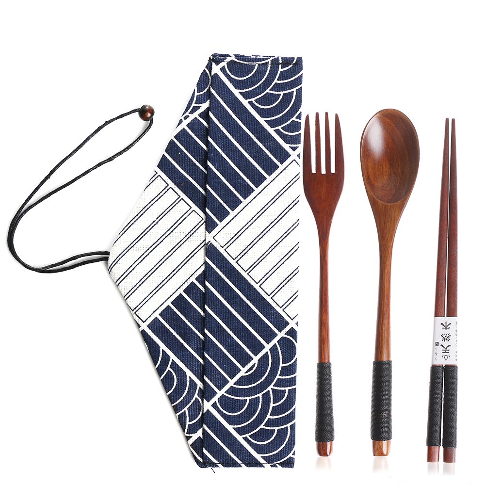 Juego de cubiertos de estilo j - Bamboo Cutlery Travel reseña y precio