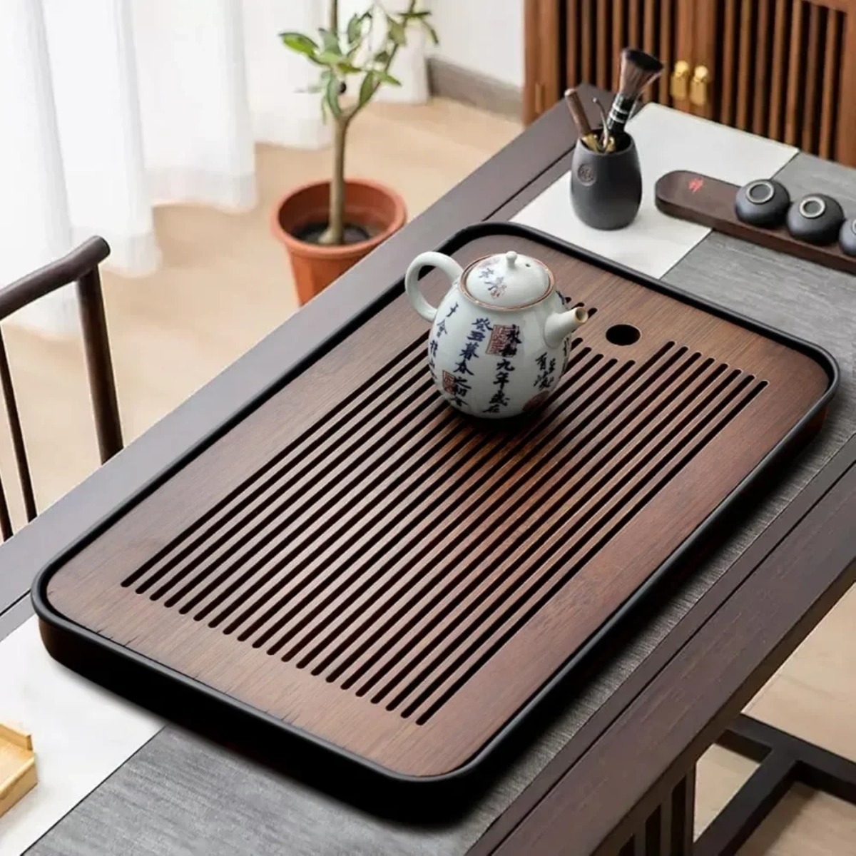 Mesa de té de bambú desmontabl - Bamboo Cutlery Travel reseña y precio