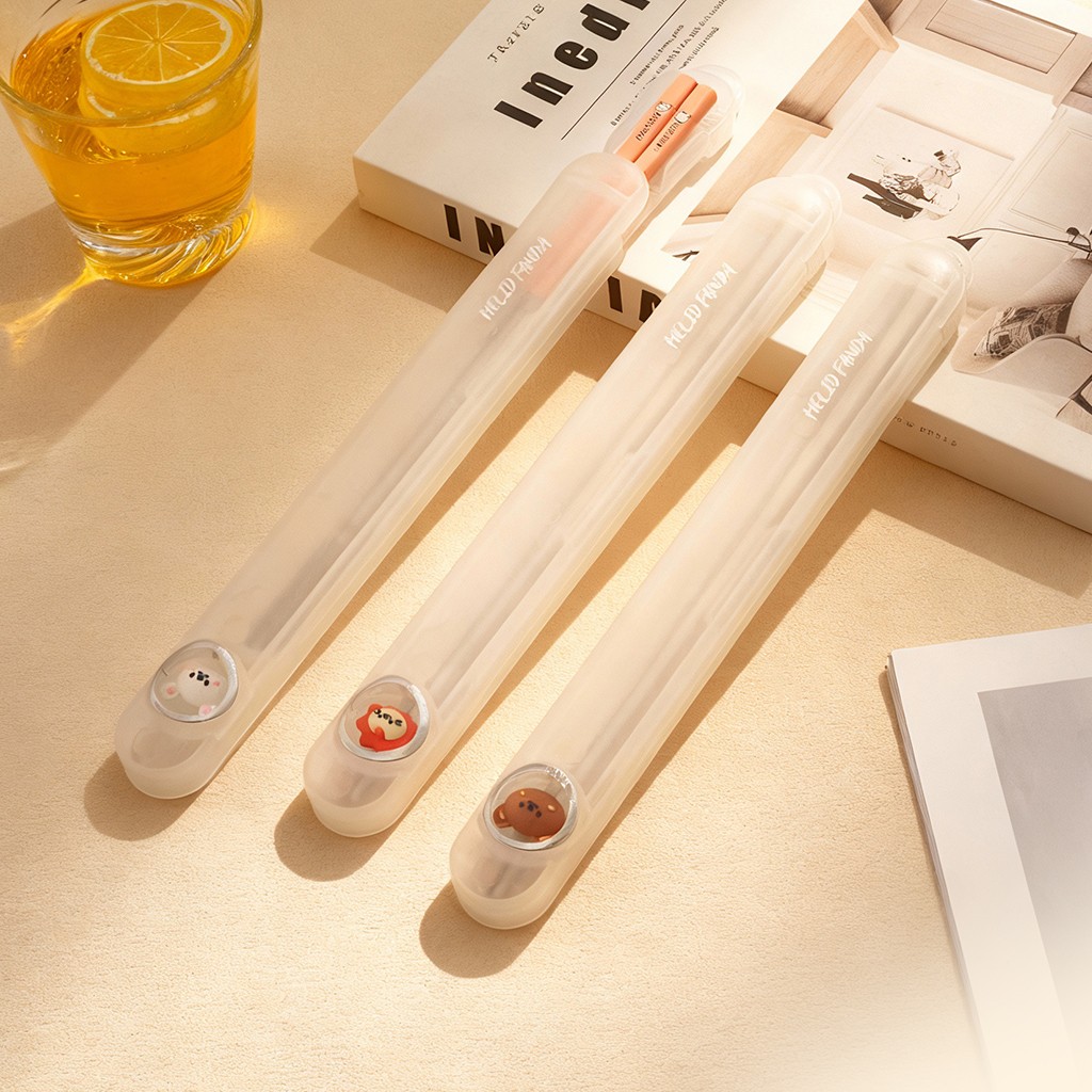 1 par de palillos portátiles d - Bamboo Cutlery Travel reseña y precio