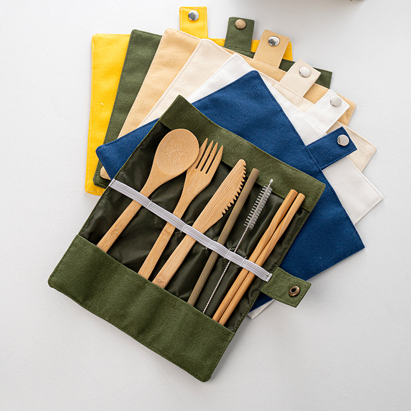 Vajilla de viaje de bambú, jue - Bamboo Cutlery Travel reseña y precio