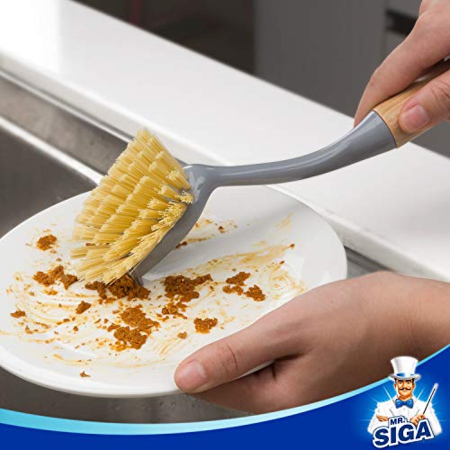 Cepillo para platos con mango  - Dish Brush Bamboo reseña y precio