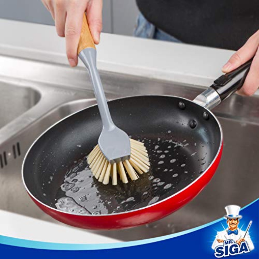 Cepillo para platos con mango  - Dish Brush Bamboo reseña y precio