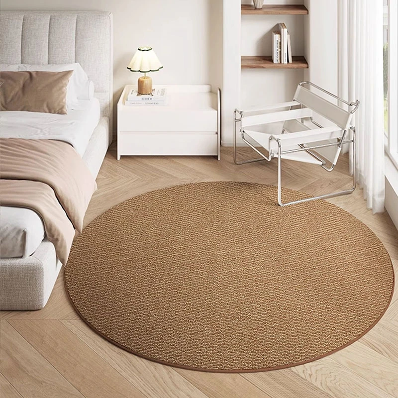 Alfombra Redonda Tejida Minima - Sustainable Living Homes reseña y precio