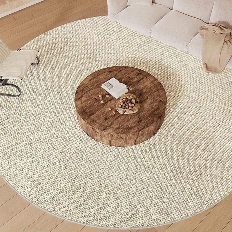 Alfombra Redonda Tejida Minima - Sustainable Living Homes reseña y precio