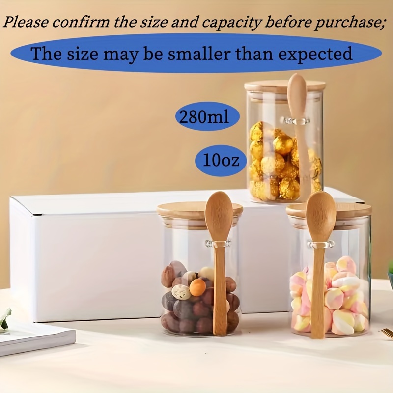 Tarro de dulces de 280 ml, tar - Bamboo Cutlery Travel reseña y precio