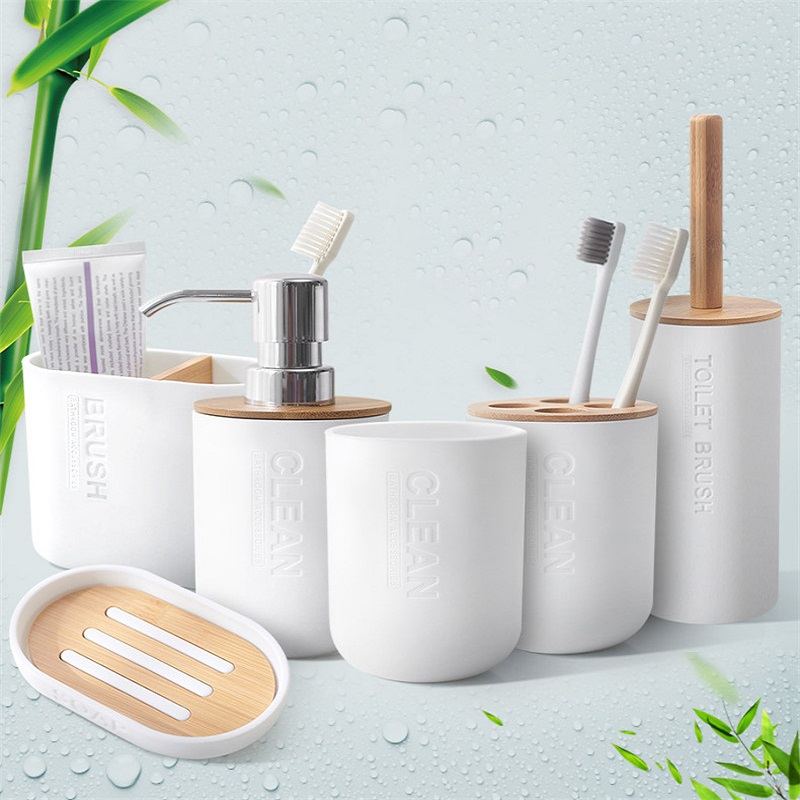 Accesorios de baño, dispensado - Dish Brush Bamboo reseña y precio